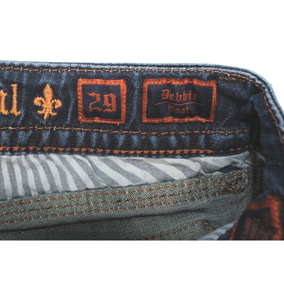 Rock Revival Debbie Boot‎ Cut Dark Jeans Women's Size 29 Look Unworn EXCELLENT - Picture 7 of 7